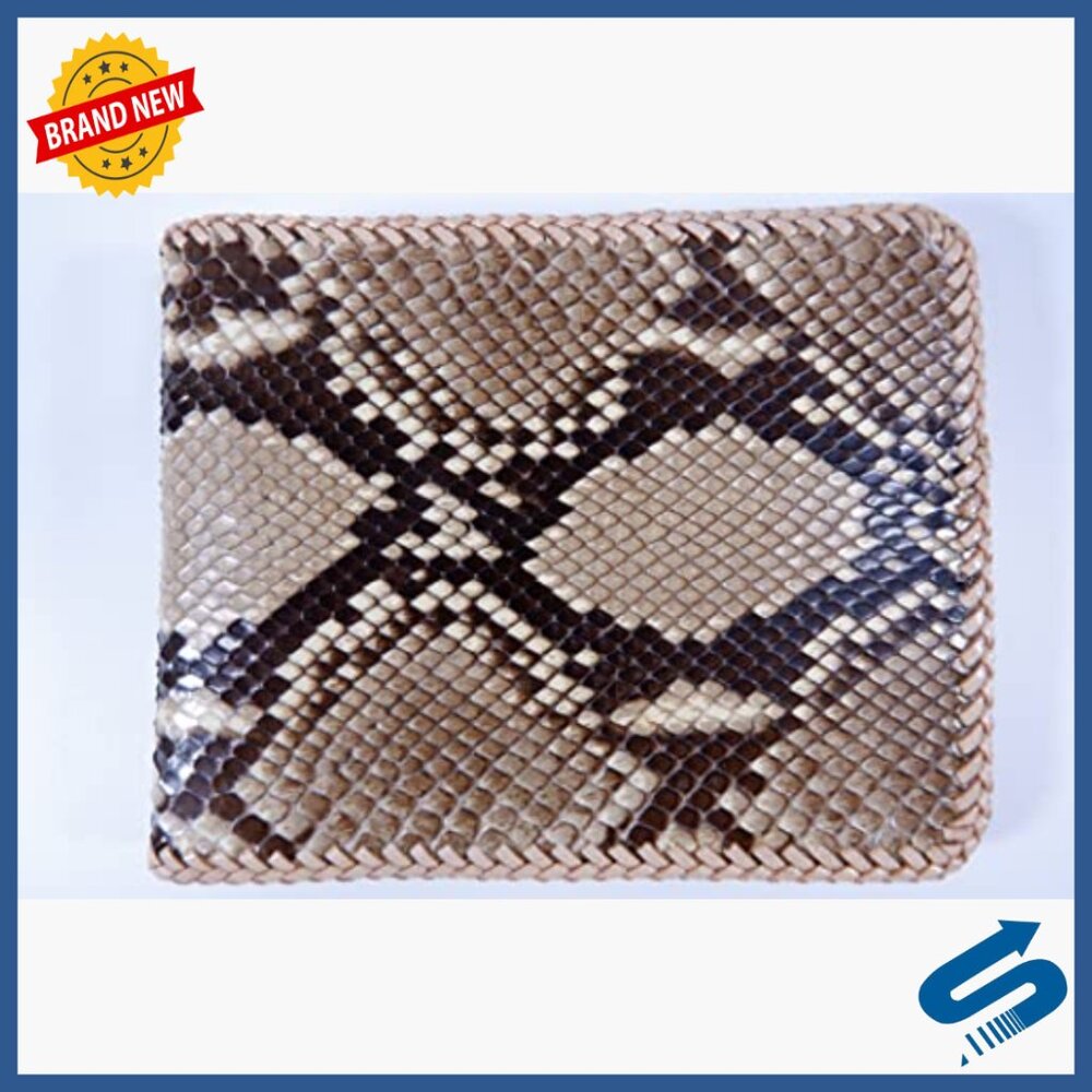 Genuine Python Leather Bifold Wallet with 5 Card … - image 2